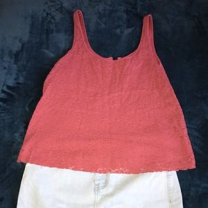 American Eagle burnt red crop top